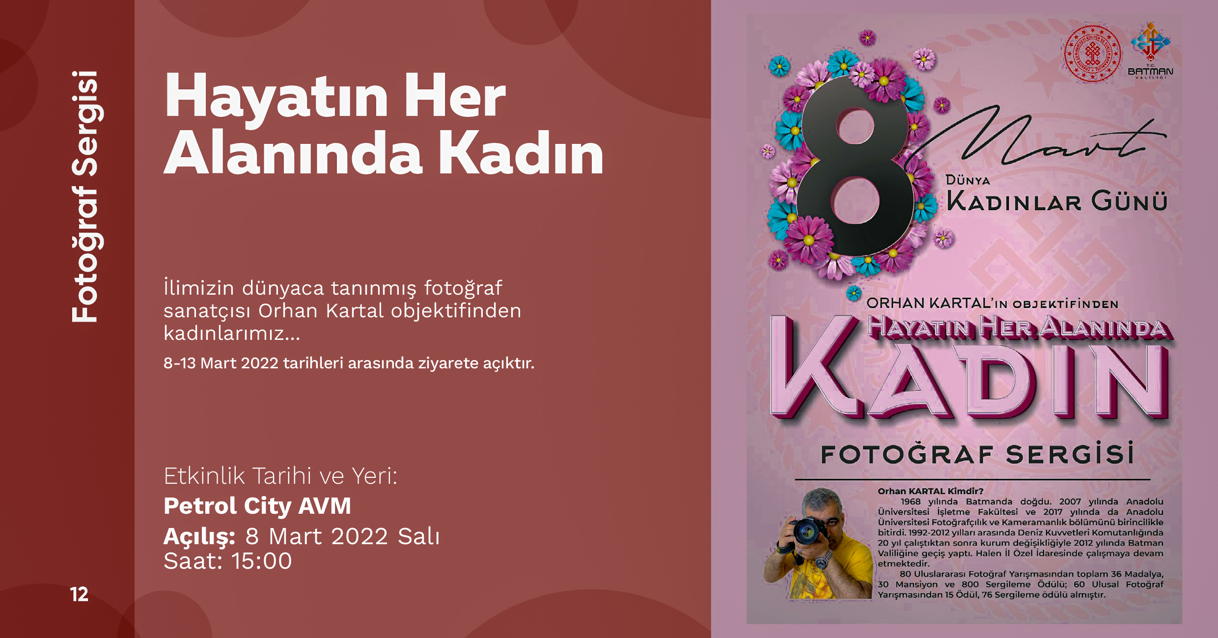  ‘Hayatın Her Alanında Kadın’ temalı fotoğraf sergisi